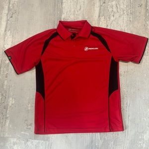Mercury Red and Black Polo